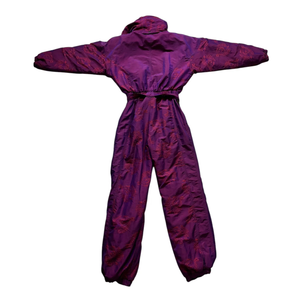 Vintage Purple Ski Suit (Womens L)