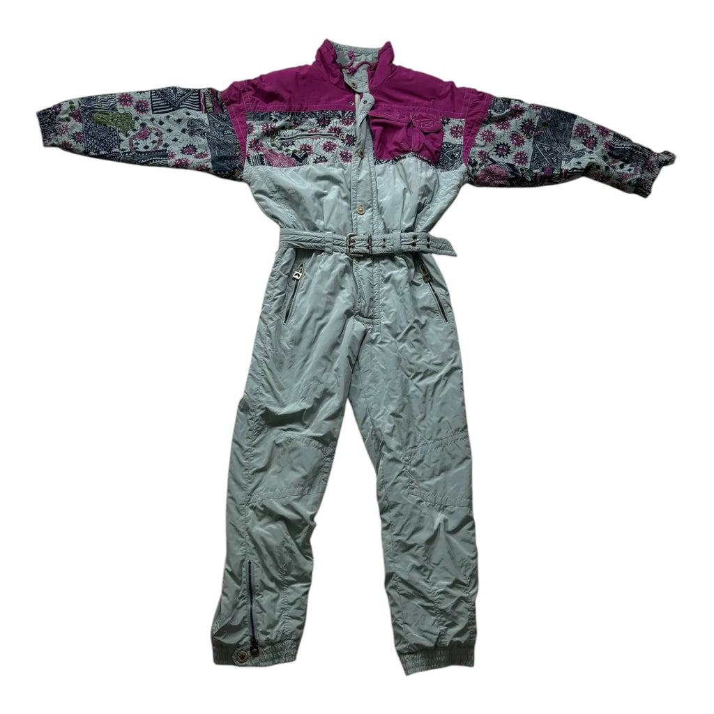 Vintage Multicolor Ski Suit (M )