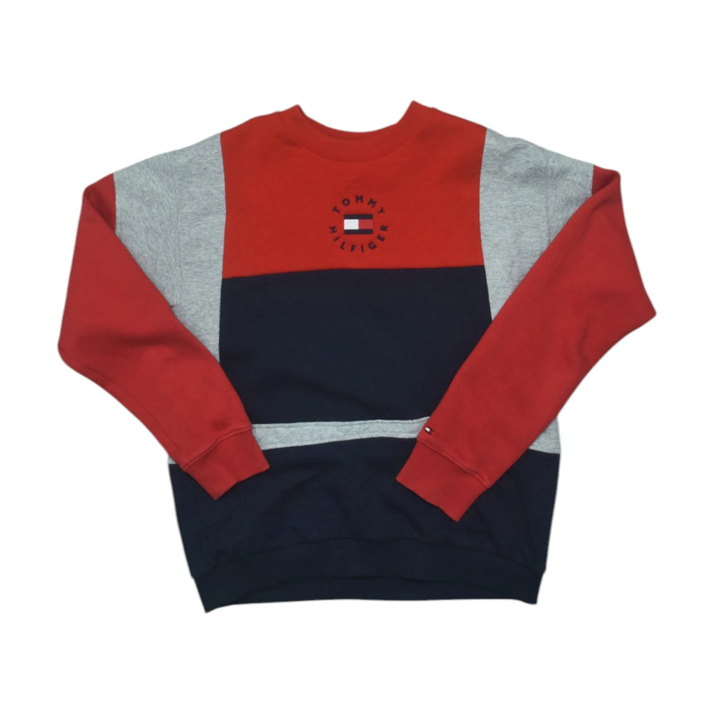 Vintage Red Tommy Hilfiger Sweatshirt (XXS)