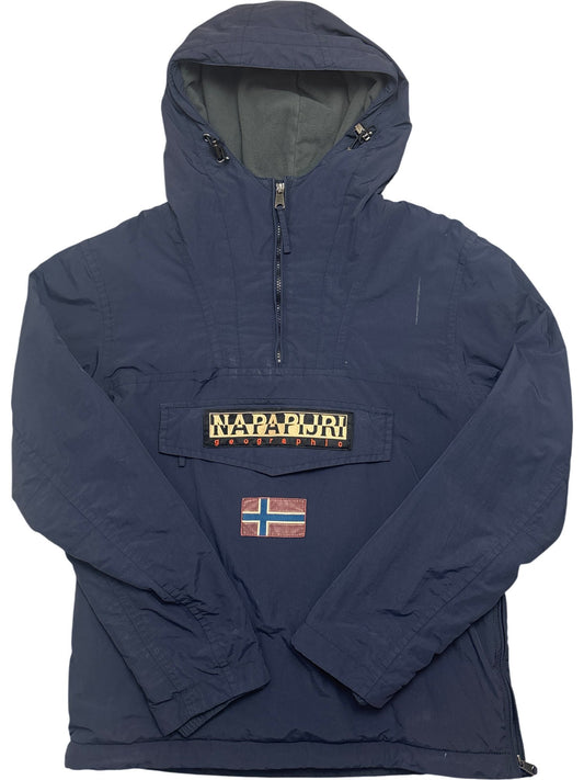 Vintage Navy Napapijri Puffer Jacket 90s (L)