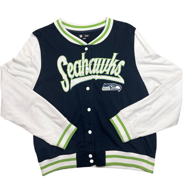 Vintage Navy Whack Vintage Varsity Jacket Seahawks (M)