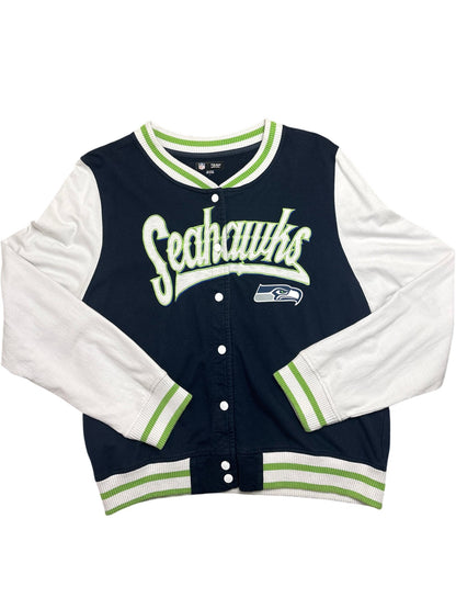Vintage Navy Whack Vintage Varsity Jacket Seahawks (M)