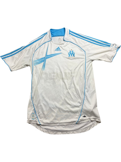 Vintage White Adidas Olympique Marseille Jersey  06/07 (L)