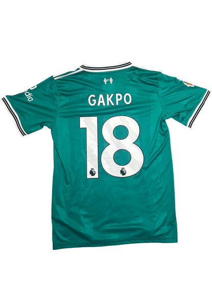Vintage Green Adidas Liverpool Jersey Gakpo (M)