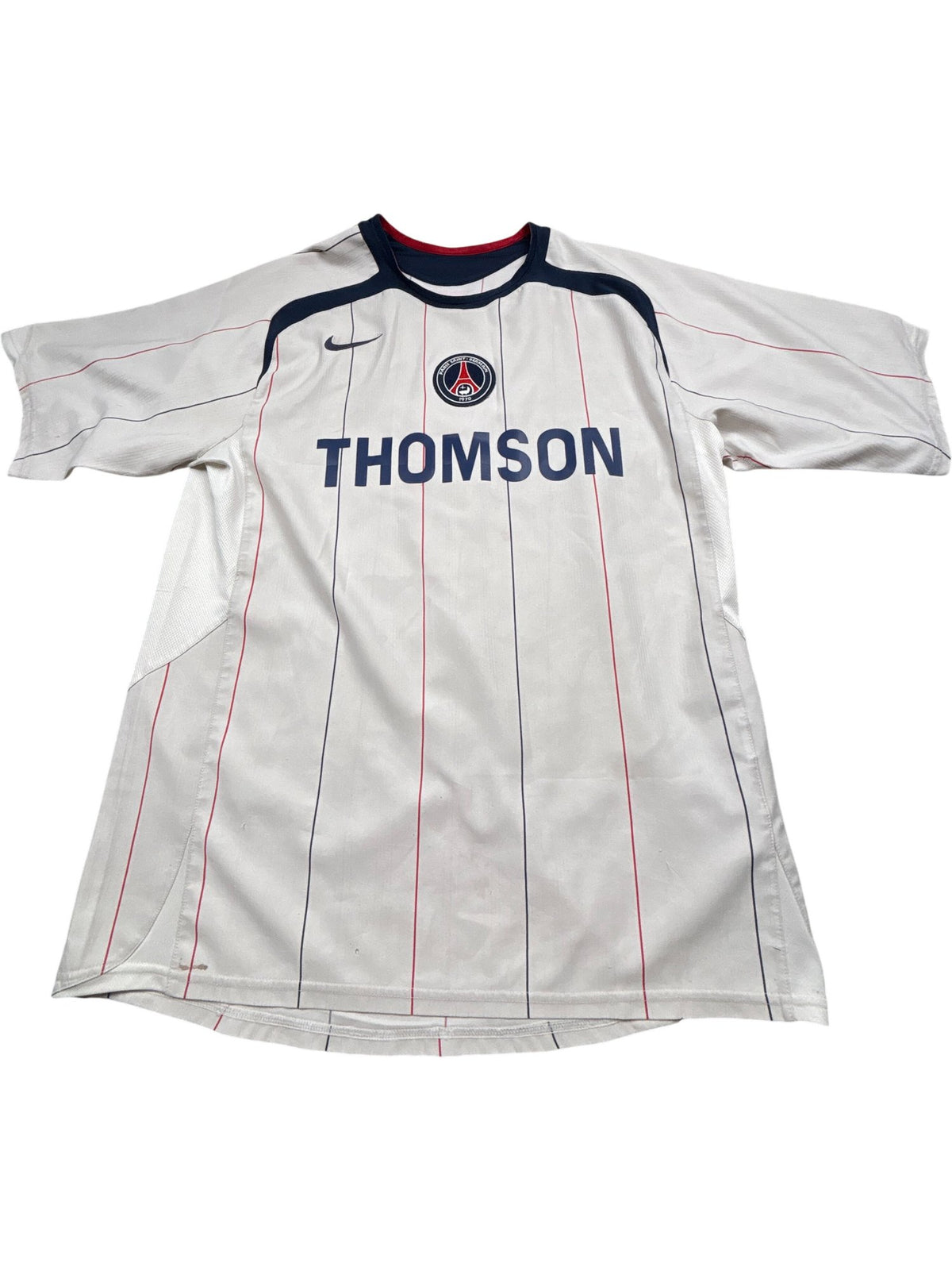 Vintage White Nike PSG Football Jersey Rothen 25 (M)