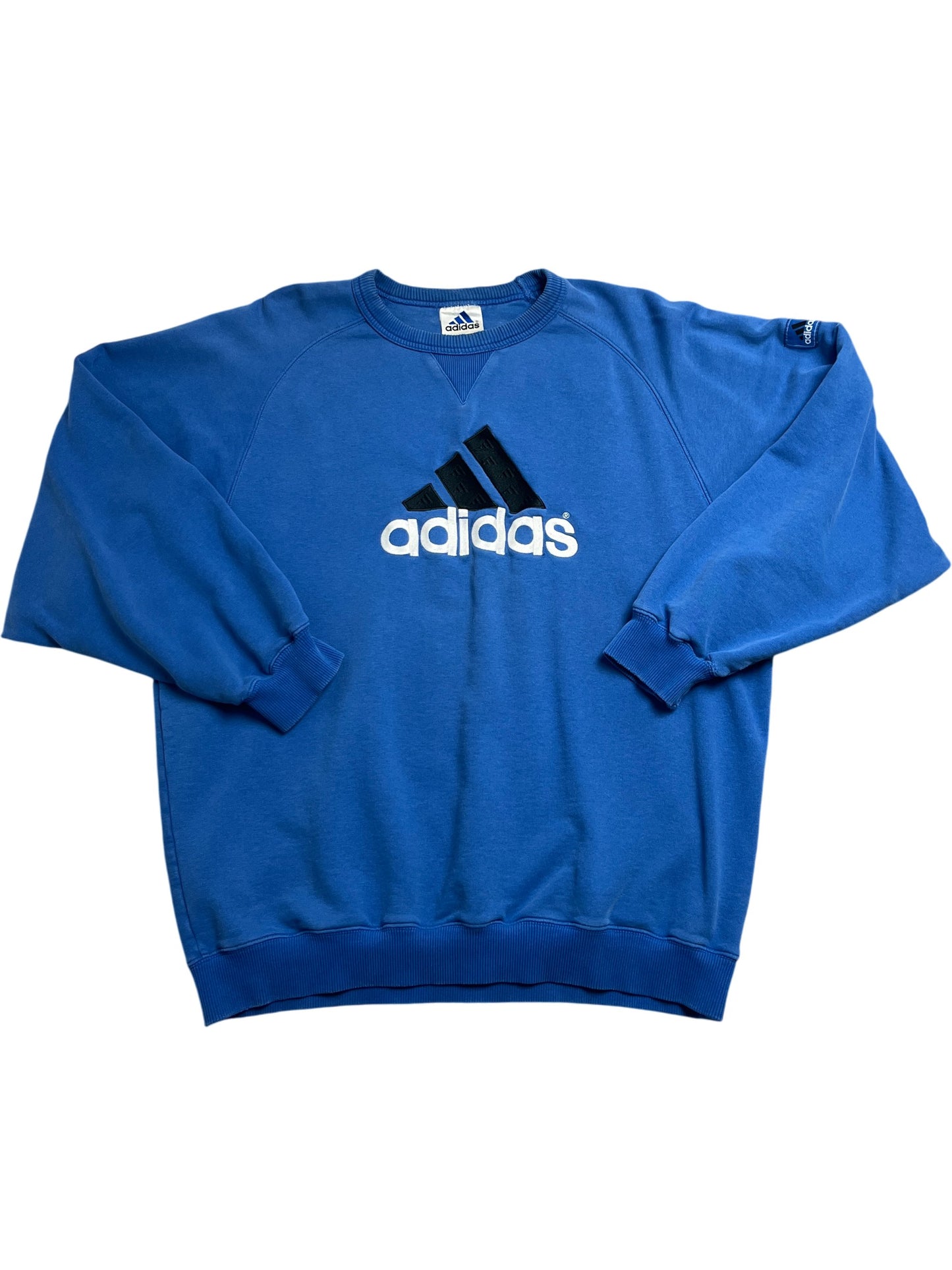 Vintage Blue Adidas Sweatshirt L (L)