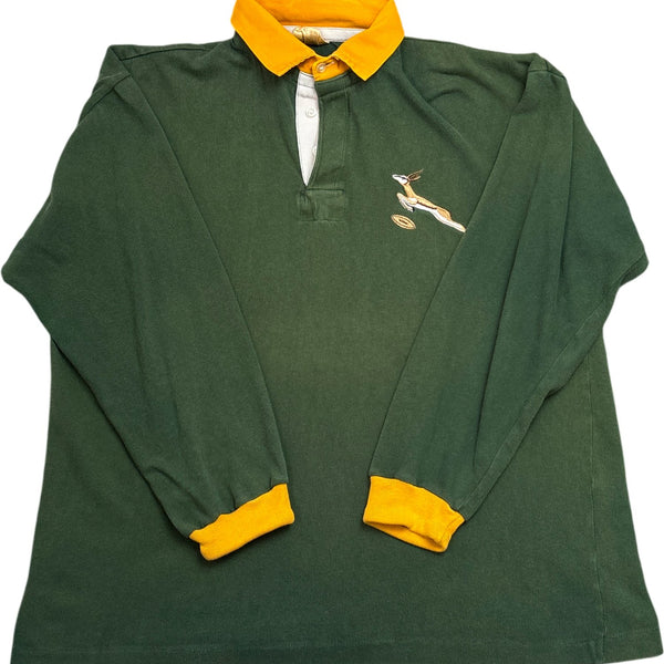 Vintage Green Rugby Shirt South Africa L ()