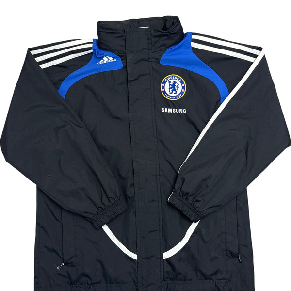 Vintage Black Adidas Chelsea Track Jacket Kids 10-11 (XXS)