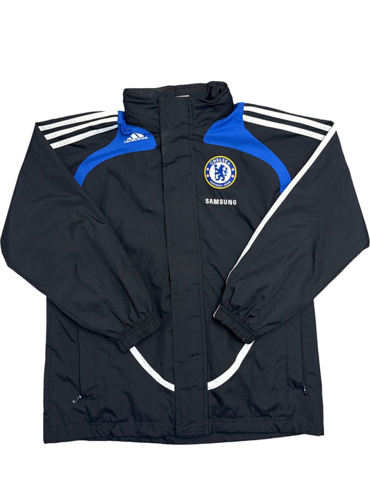 Vintage Black Adidas Chelsea Track Jacket Kids 10-11 (XXS)