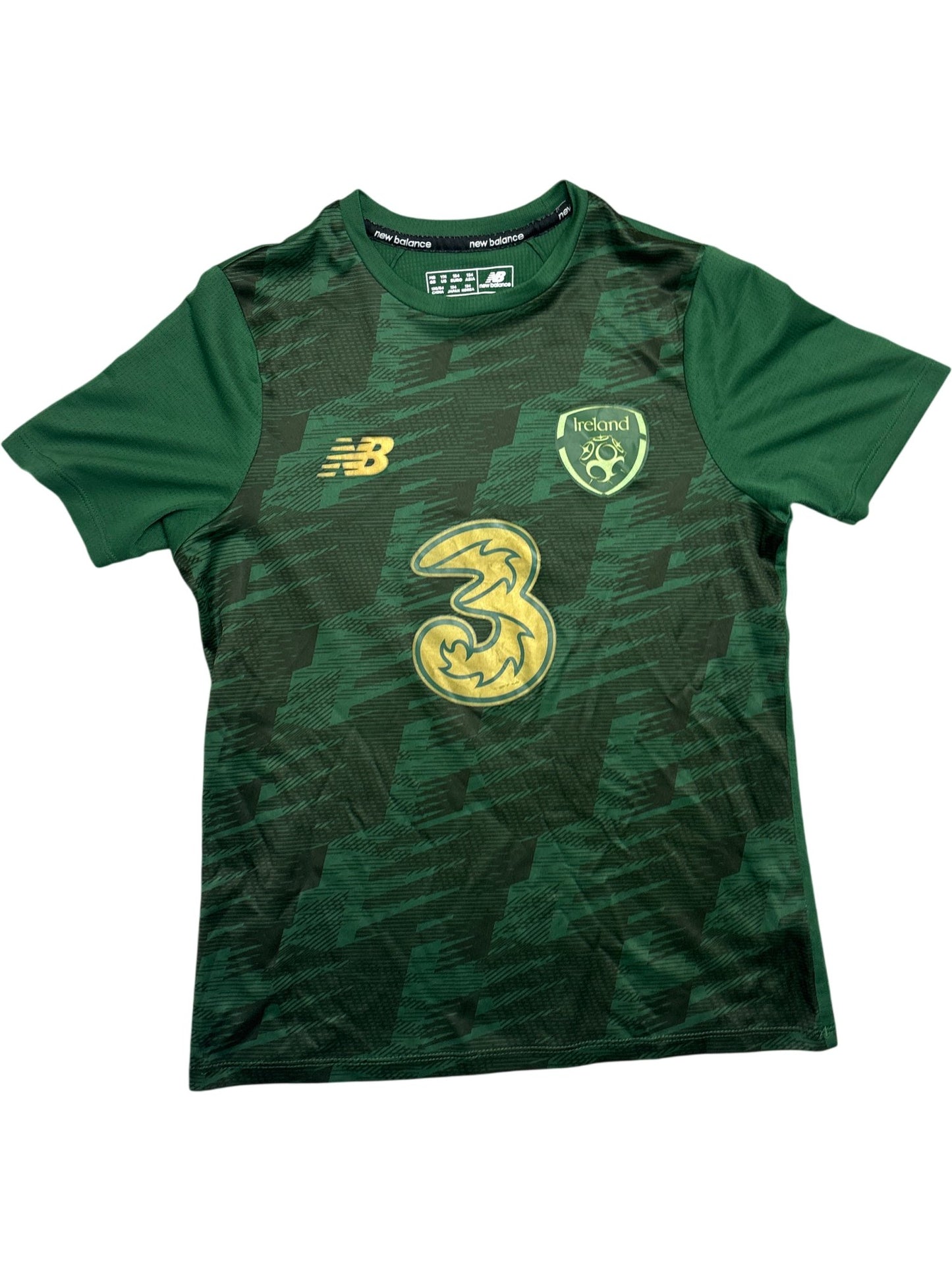 Vintage Green New Balance Ireland Soccer Jersey Kids 9-10 (XXS)