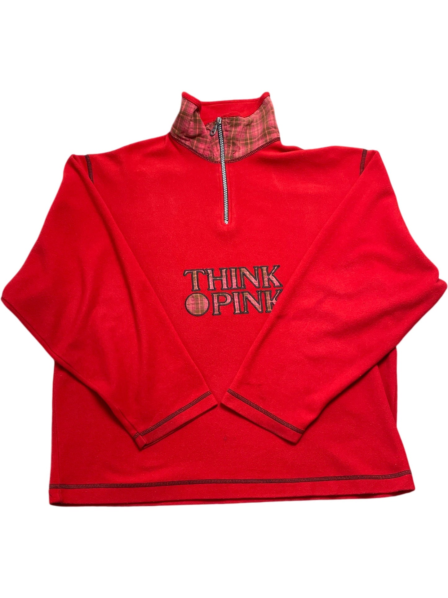Vintage Red Think Pink Sweater 90s (M)