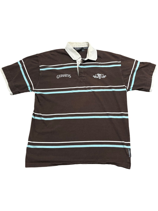 Vintage Brown Guinness Rugby Shirt (L)