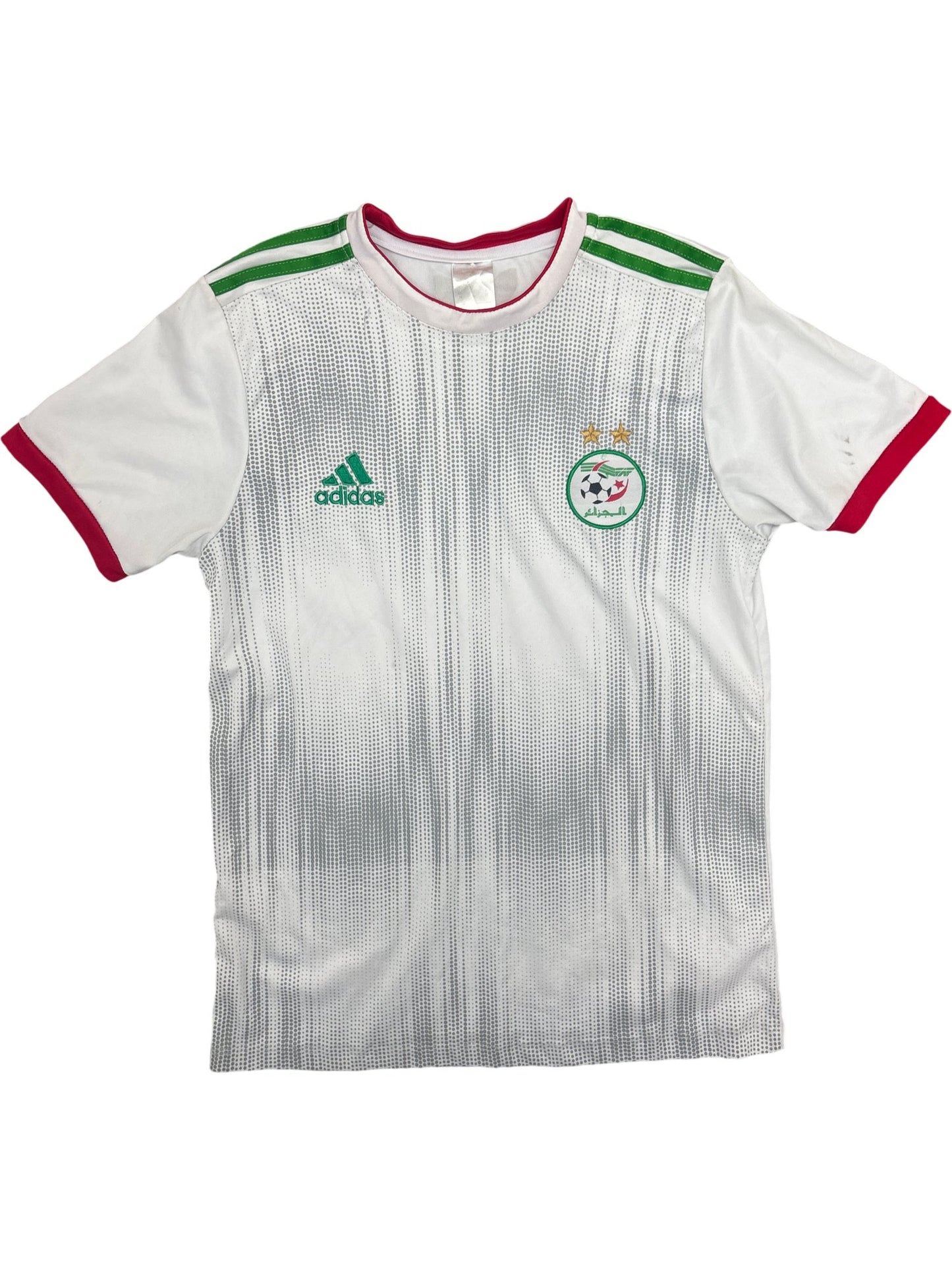 Vintage White Adidas Algeria Football Jersey (M)