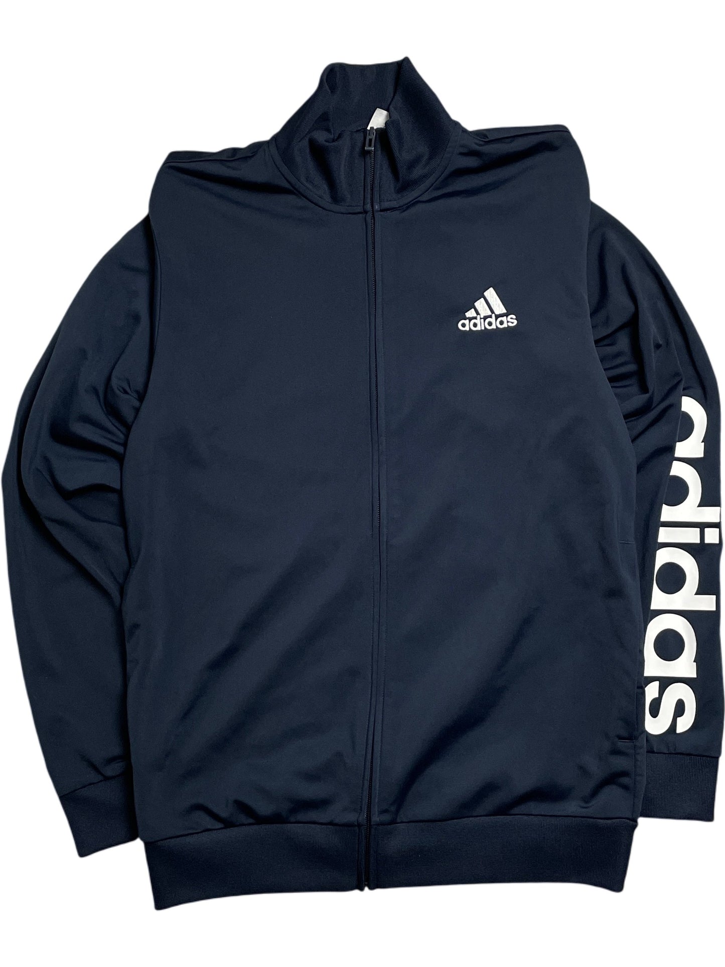 Vintage Navy Adidas Track Jacket Y2K (M)