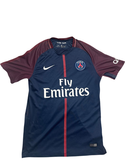 Vintage Blue Nike PSG Football Shirt 2017 (M)