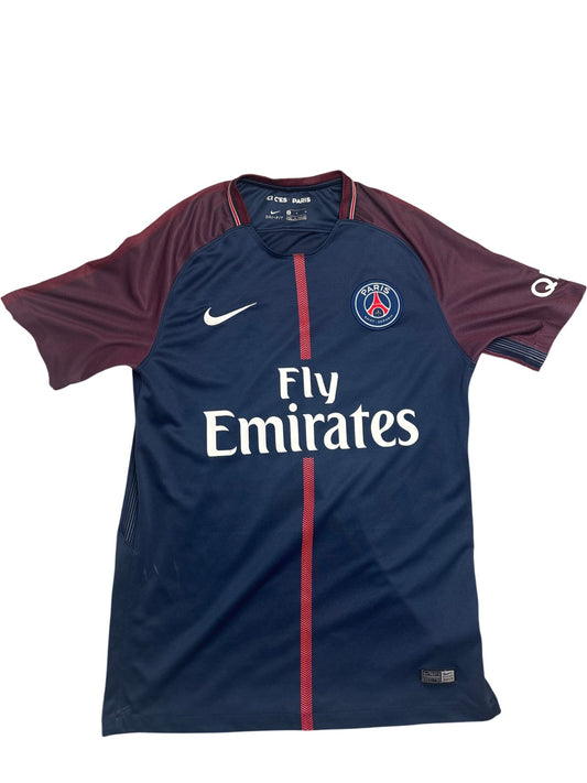 Vintage Blue Nike PSG Football Shirt 2017 (M)