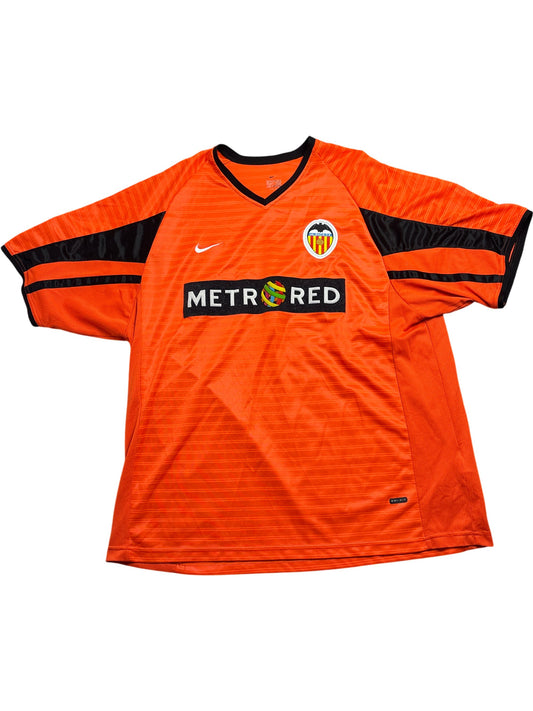 Vintage Orange Nike Valencia CF Football Jersey 2001/2002 (L)