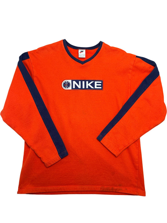 Vintage Orange Nike Sweatshirt 90s (M)