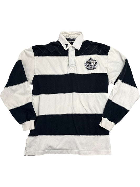 Vintage Black Guinness Rugby Shirt (S)
