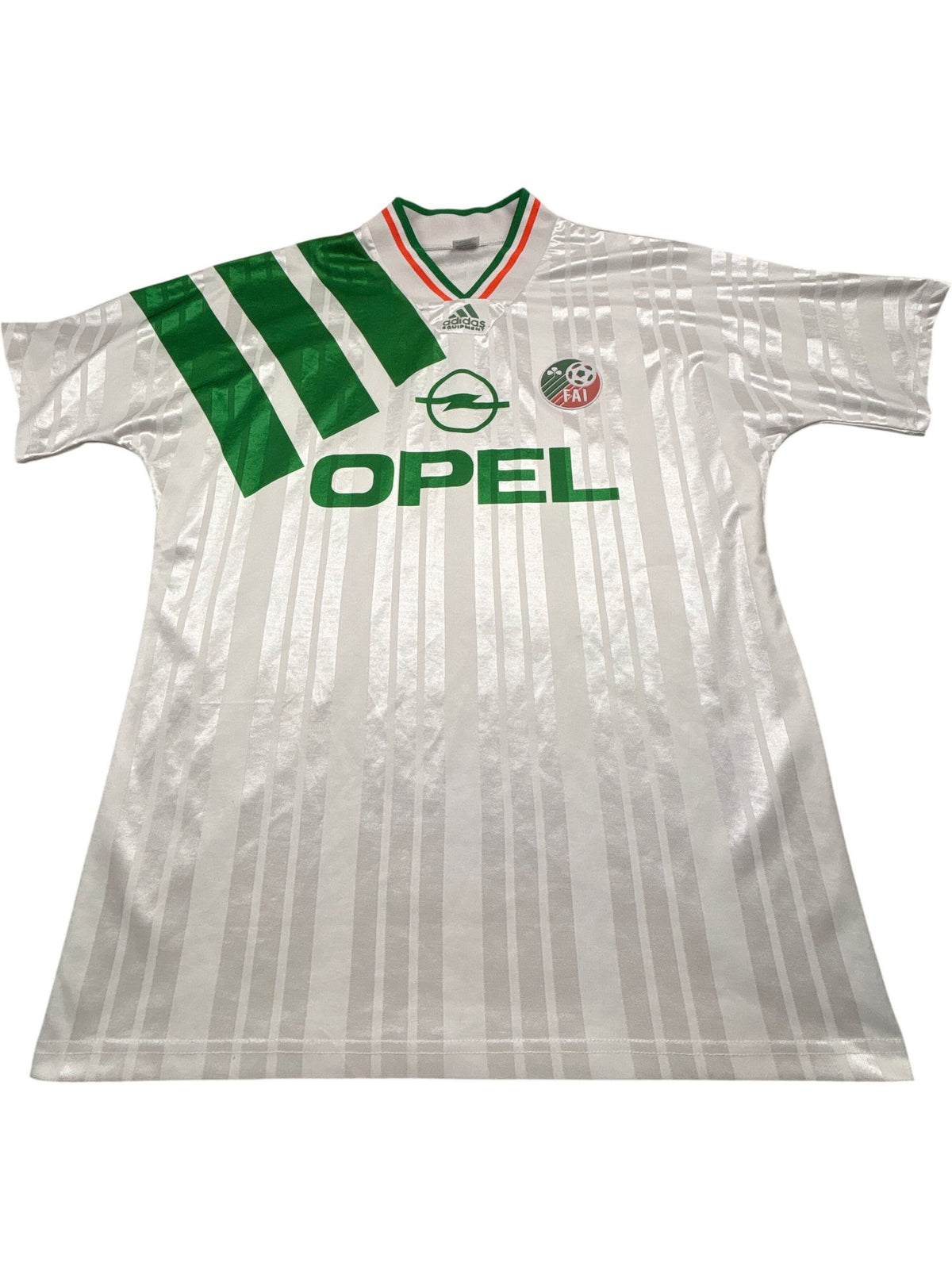 Vintage White Adidas Ireland Jersey 1994 Away (L)