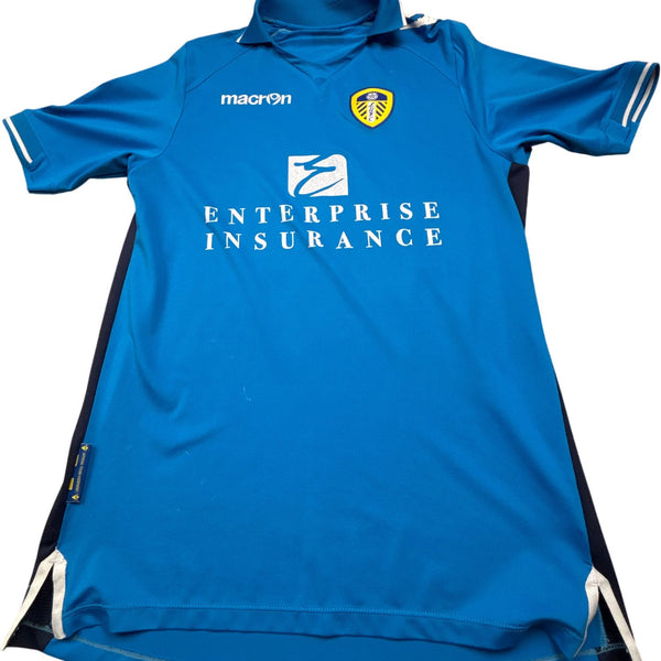 Vintage Blue Macron Football Jersey Leeds United (L)