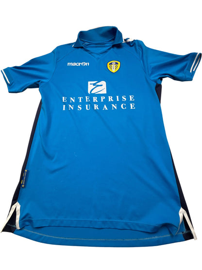 Vintage Blue Macron Football Jersey Leeds United (L)