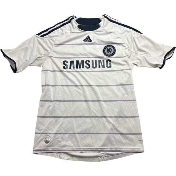 Vintage White Adidas Chelsea Football Jersey 2009/2010 (M)