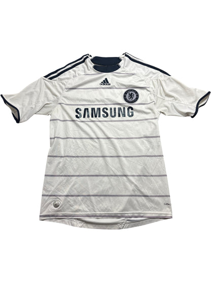 Vintage White Adidas Chelsea Football Jersey 2009/2010 (M)
