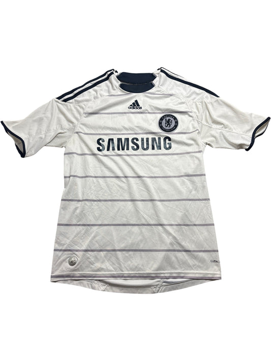 Vintage White Adidas Chelsea Football Jersey 2009/2010 (M)