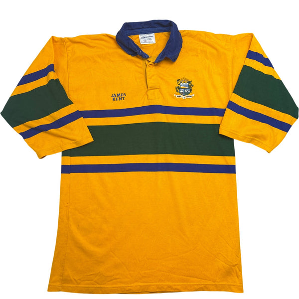 Vintage Yellow Rugby Shirt Long Sleeve 90s (XL)