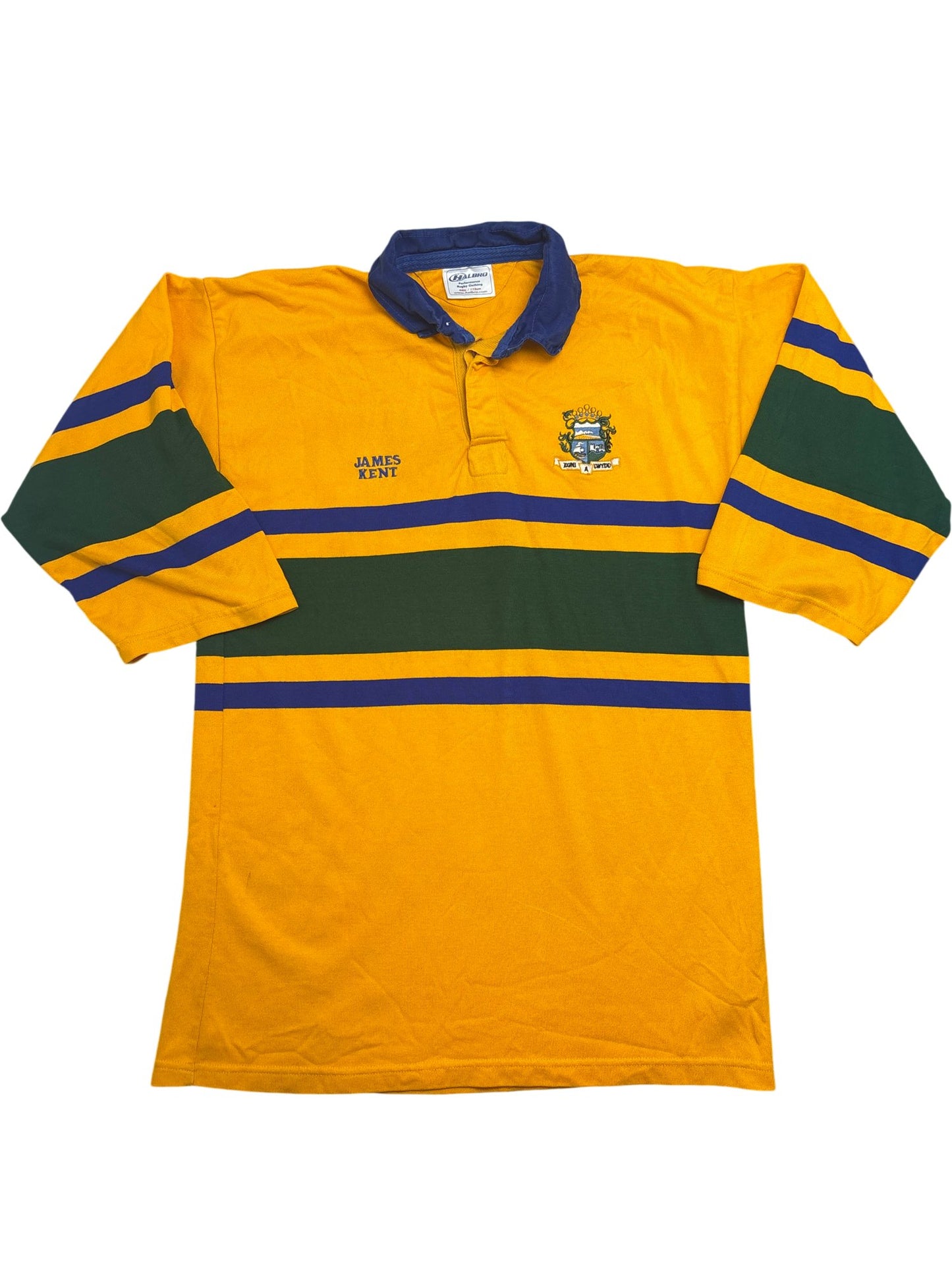 Vintage Yellow Rugby Shirt Long Sleeve 90s (XL)