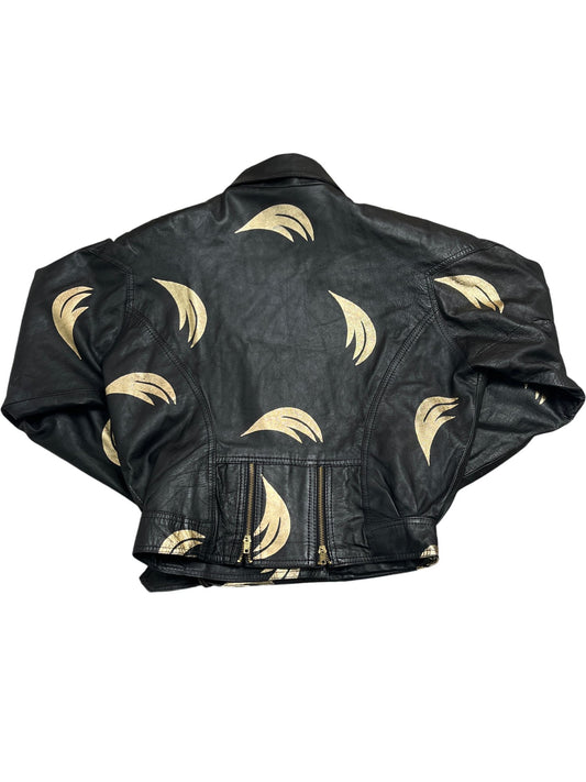 Vintage Black Whack Vintage Bomber Jacket 90s (M)