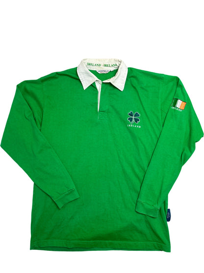 Vintage Green Rugby Shirt Ireland Grand Slam (M)