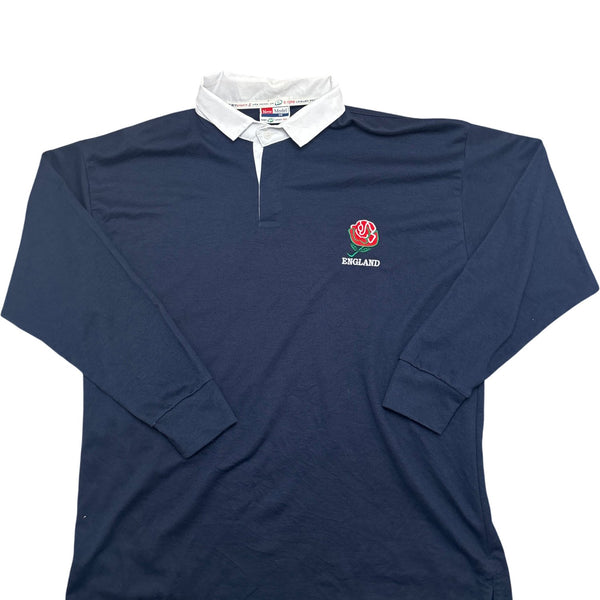 Vintage Navy England Rugby Shirt (XXL)