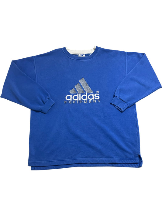 Vintage Blue Adidas Sweatshirt (XL)