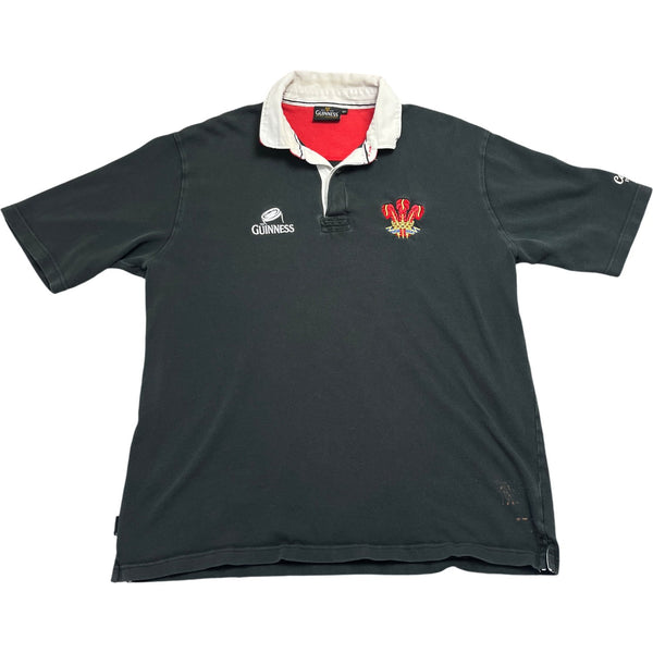 Vintage Black Guinness Rugby Shirt (XL)