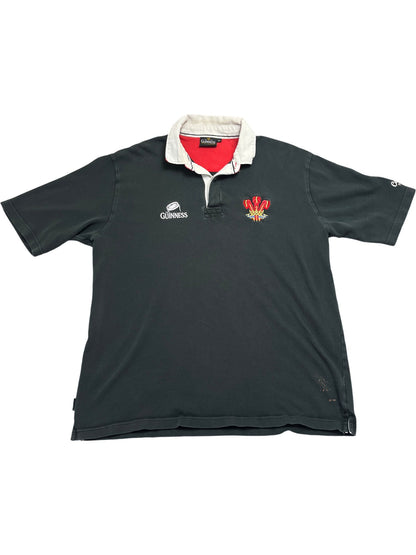 Vintage Black Guinness Rugby Shirt (XL)