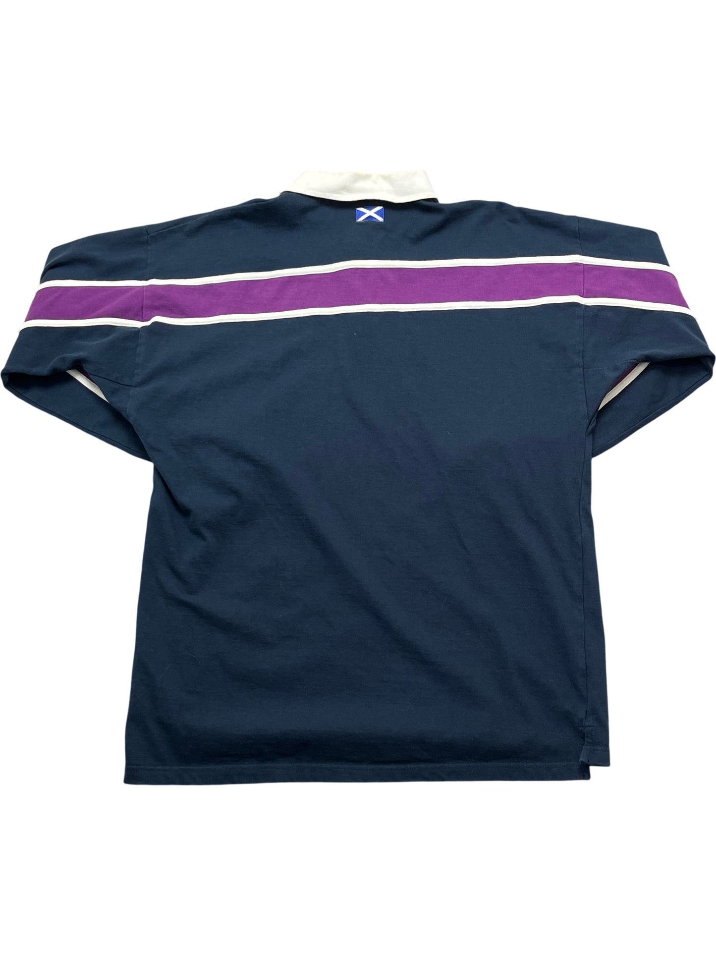 Vintage Navy Scotland Rugby Shirt 90s (M)