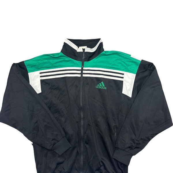 Vintage Black Adidas Track Jacket Y2K (L)