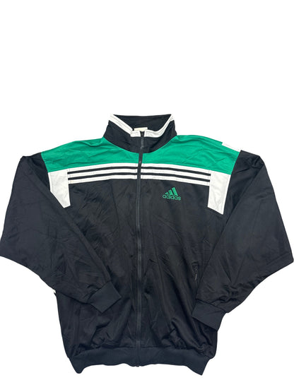 Vintage Black Adidas Track Jacket Y2K (L)