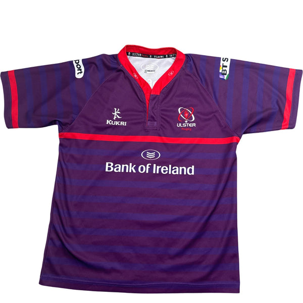 Vintage Purple Kukri Rugby Jersey Ulster Bank of Ireland (L)
