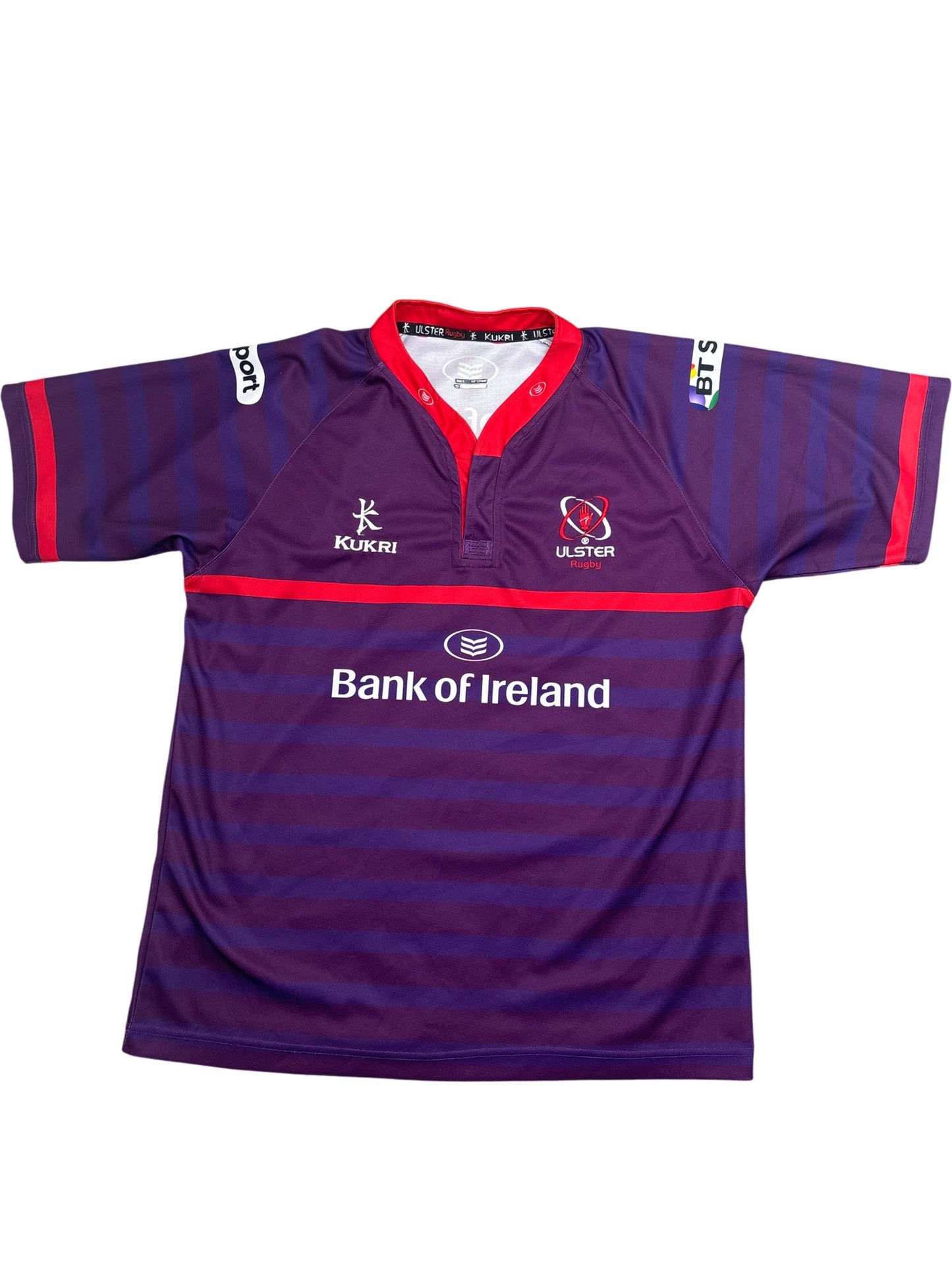 Vintage Purple Kukri Rugby Jersey Ulster Bank of Ireland (L)