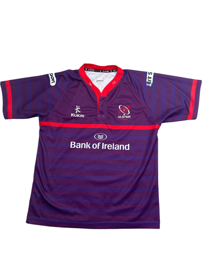 Vintage Purple Kukri Rugby Jersey Ulster Bank of Ireland (L)