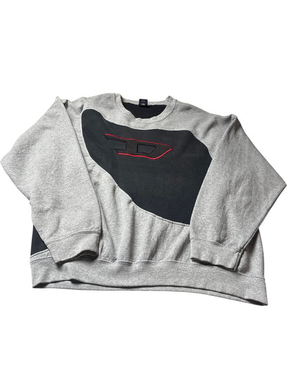 Vintage Grey Diesal Rework Sweatshirt (L)
