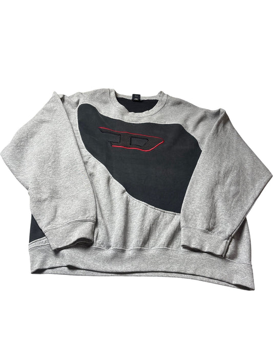 Vintage Grey Diesal Rework Sweatshirt (L)
