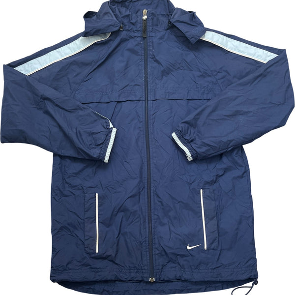 Vintage Navy Nike Windbreaker Detachable Hood (M)