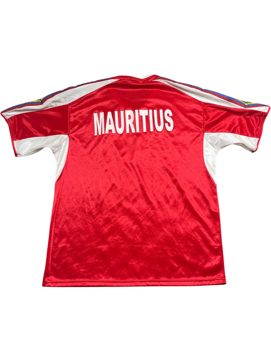 Vintage Red Mauritius Dill Sport Soccer Jersey (L)