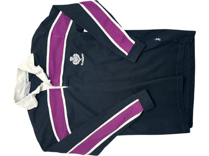 Vintage Navy Scotland Rugby Polo Shirt 90s (S)