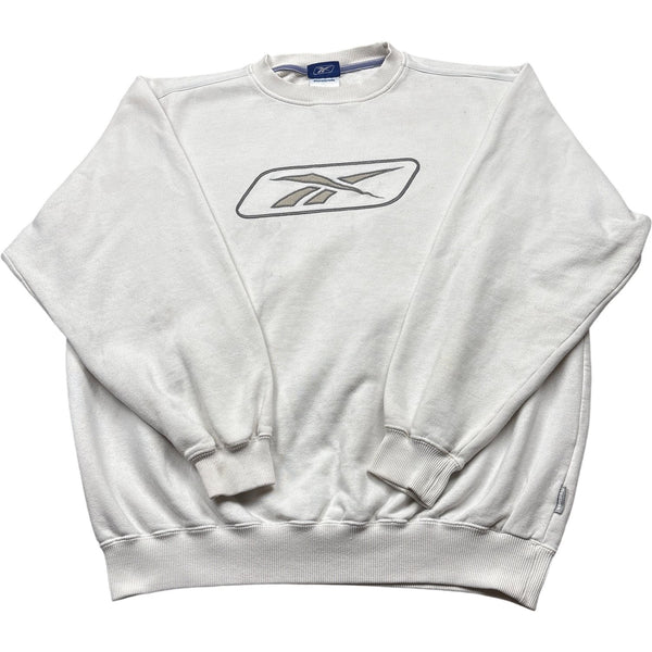 Vintage White Reebok Sweatshirt (M)