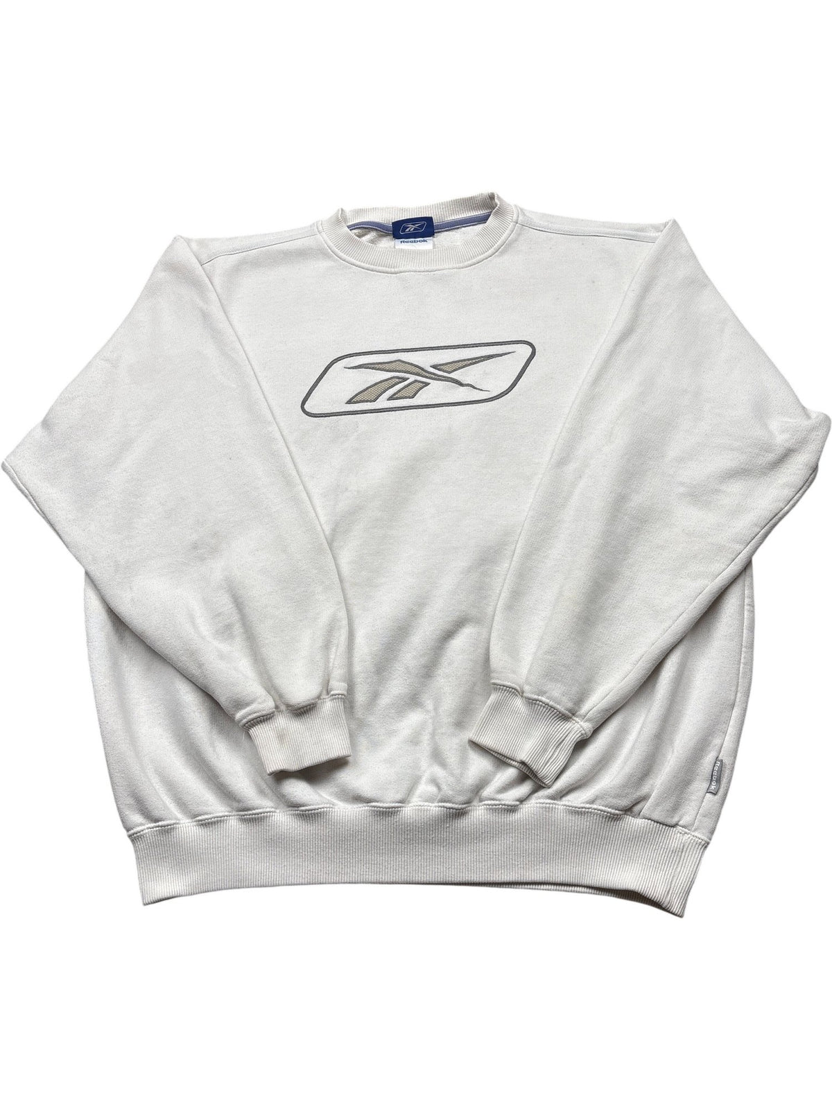 Vintage White Reebok Sweatshirt (M)